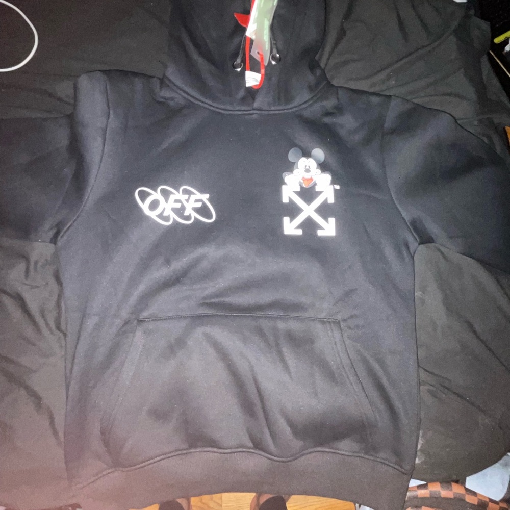 Off-White Black Minimalist hoodie